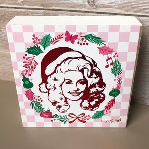 ❤️$9 NWT Dolly Parton Wooden Christmas Decor